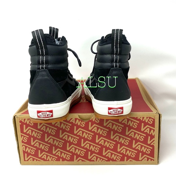 VANS SK8-HI MTE Dx LEATHER Black Men Boot Sneakers - Picture 9 of 13